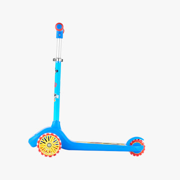 side view of Mickey Mouse kick scooter facing to the left