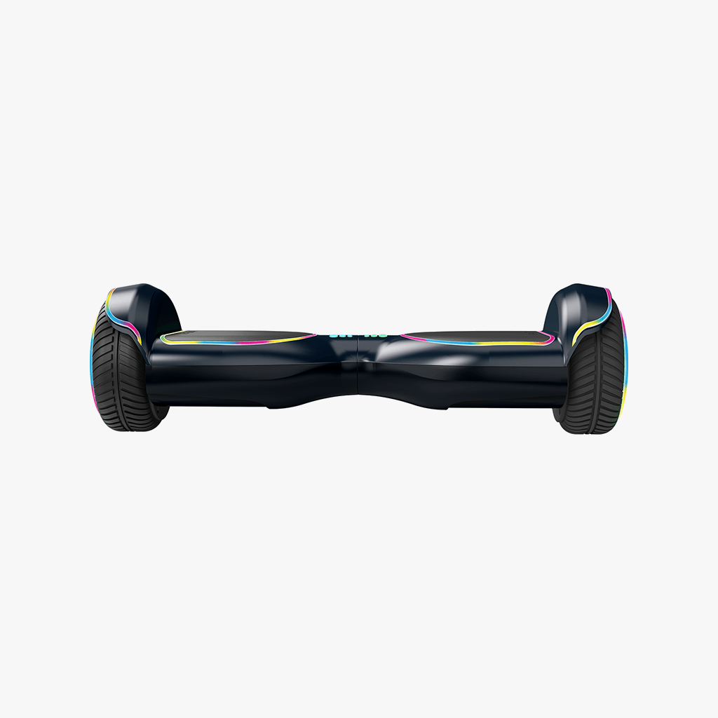 back view of the black Magma hoverboard 
