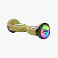 angled view of gold mojo hoverboard