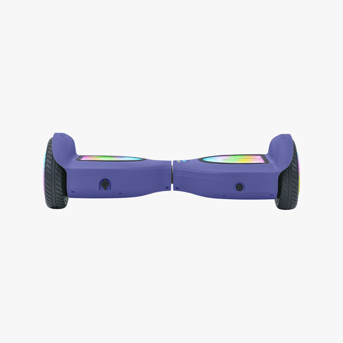 rear view of the purple mojo hoverboard