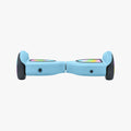 rear view of the  light blue mojo hoverboard
