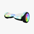 angled view of black plasma hoverboard