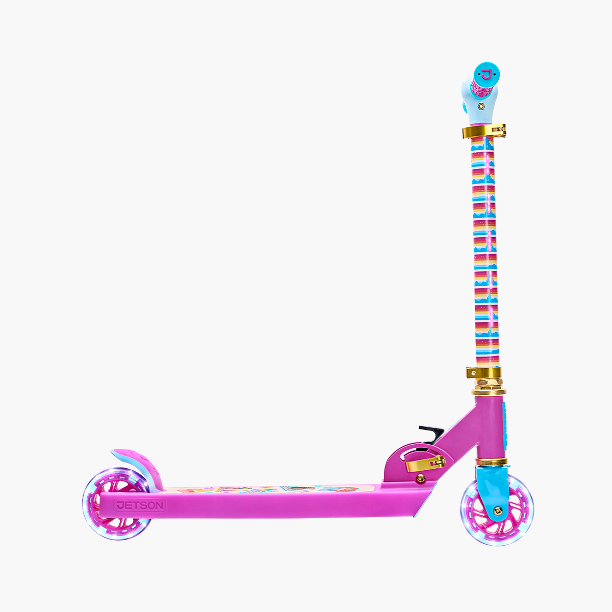 side view of the kick scooter facing to the right