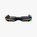 front view of black rave hoverboard