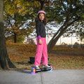 girl riding hoverboard portion of remix jetkart combo
