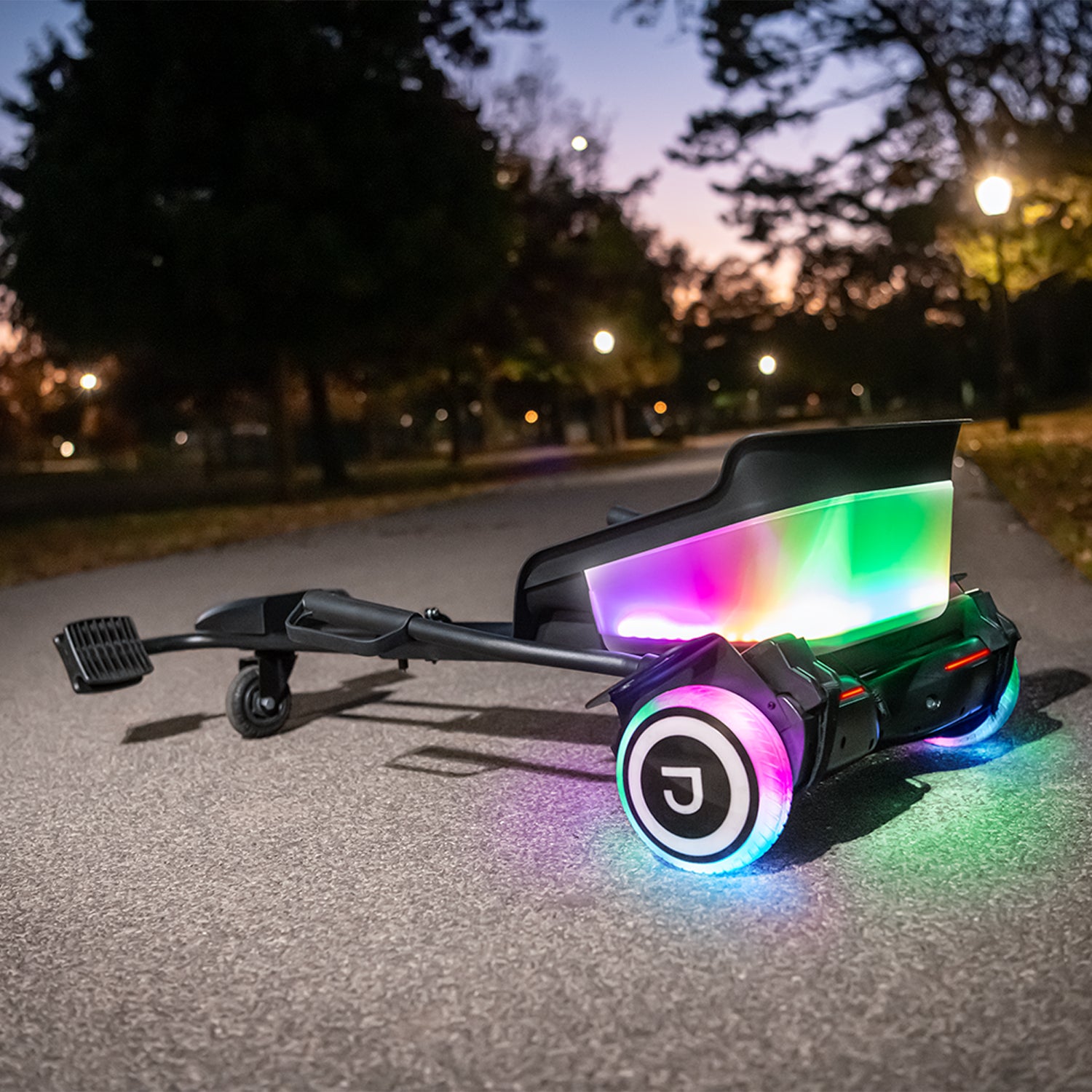 light up remix jetkart combo parked on a paved path