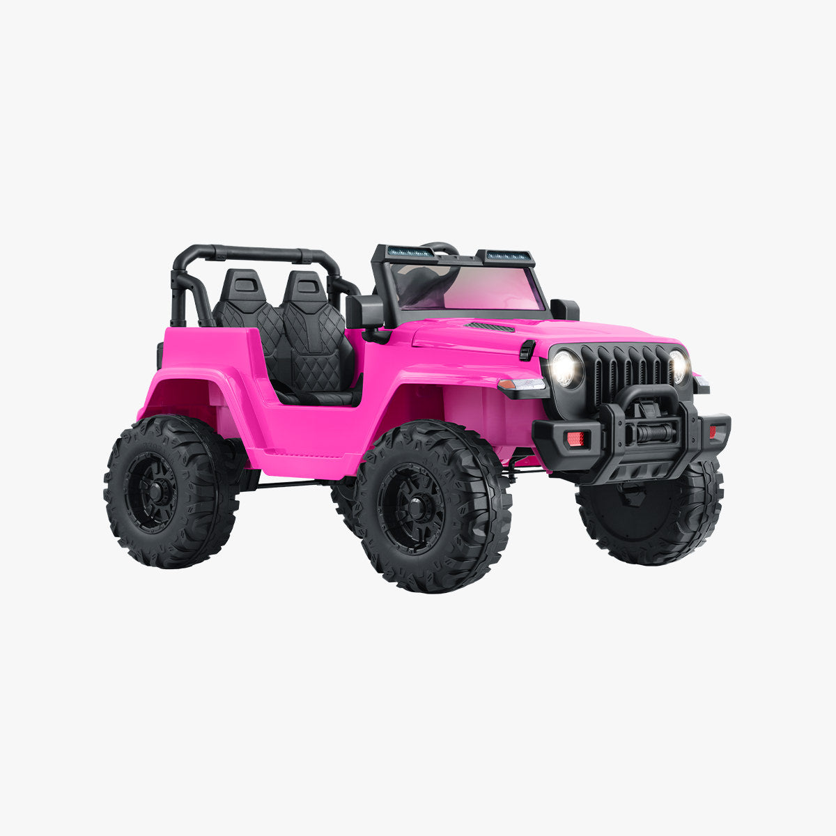 pink safara ride-on facing forward on a diagonal