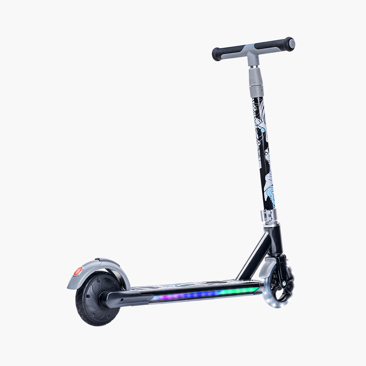 Villains electric scooter angled to the right