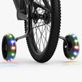 spark training wheels attached to a bike