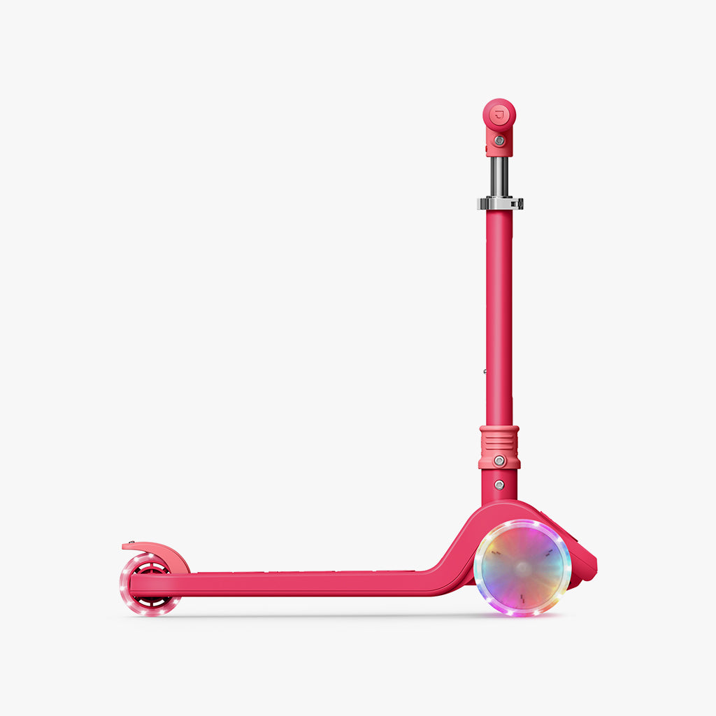 pink jetson bloom kick scooter facing to the right