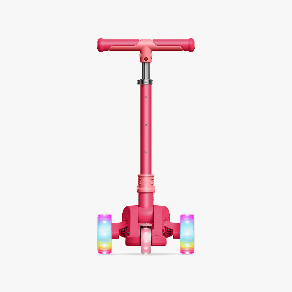 pink jetson bloom kick scooter view from the back