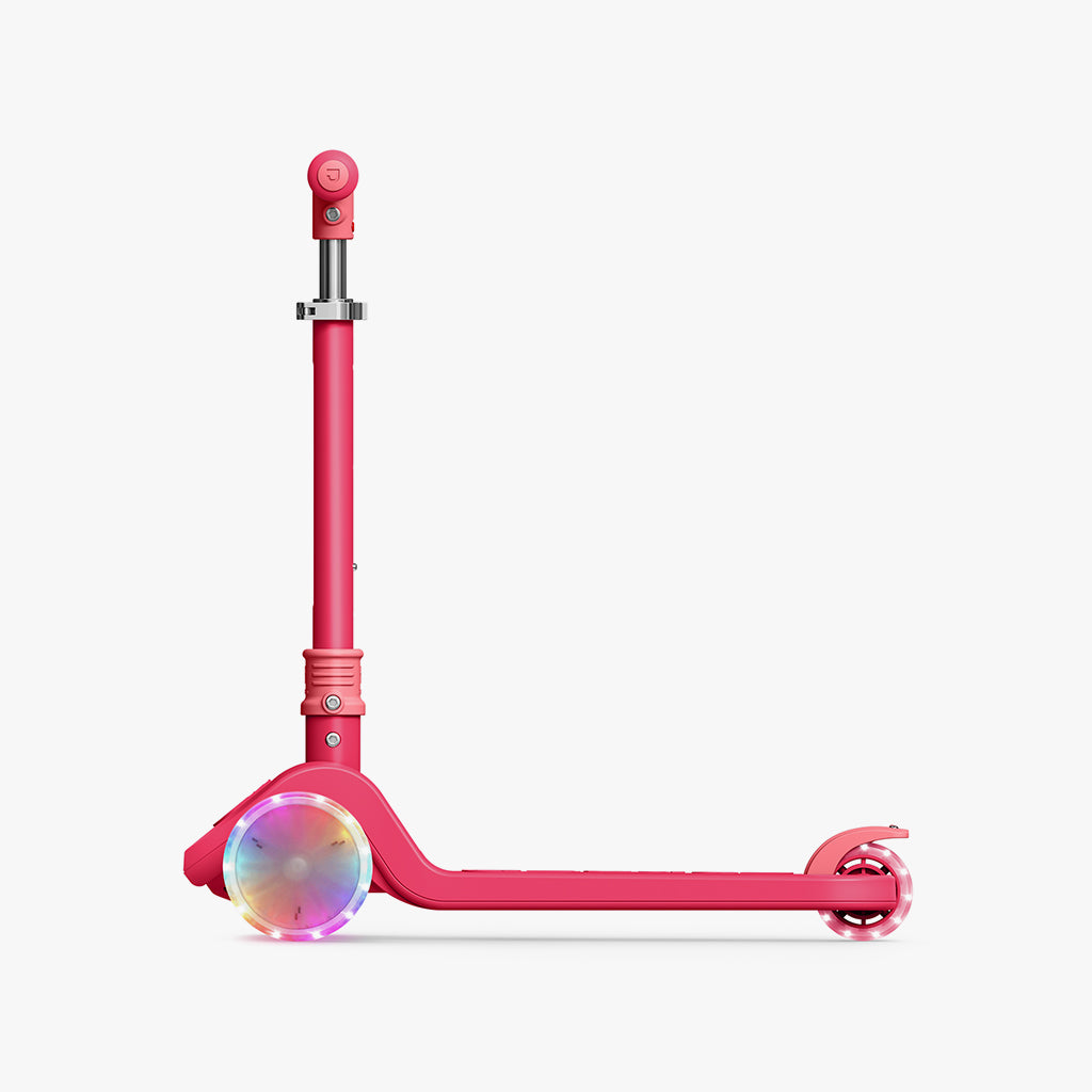 pink jetson bloom kick scooter facing to the left