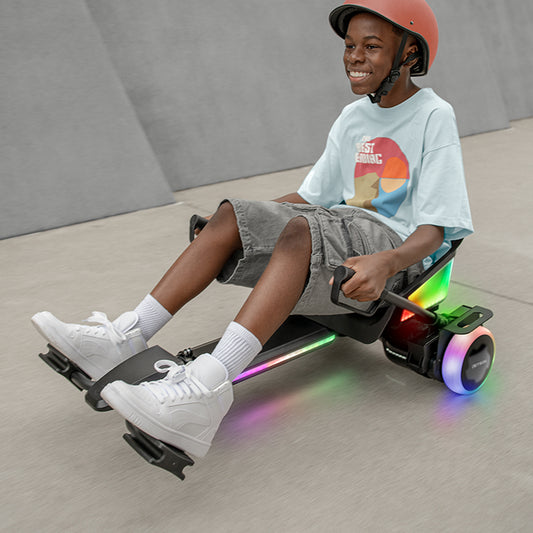 kid riding crush hoverboard jetkart