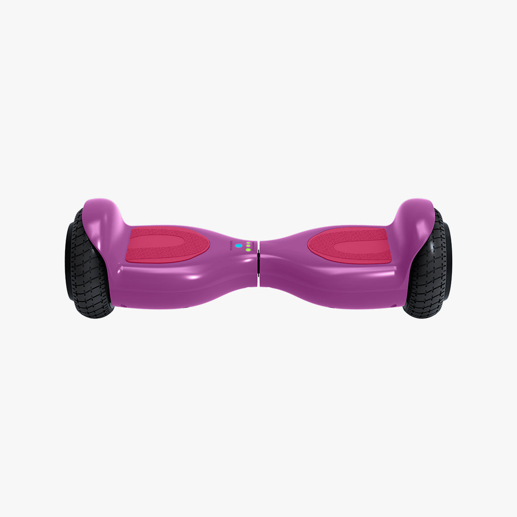 purple dash hoverboard with pink foot pads