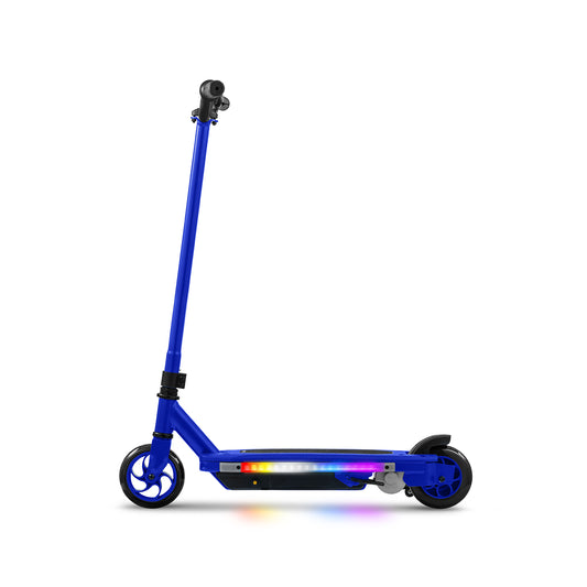 blue echo x electric scooter facing left