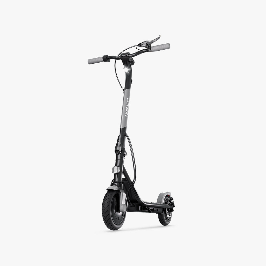 eris pro electric scooter facing forward on a diagonal to the left