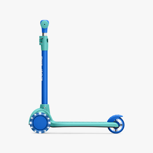 blue gem kick scooter facing left