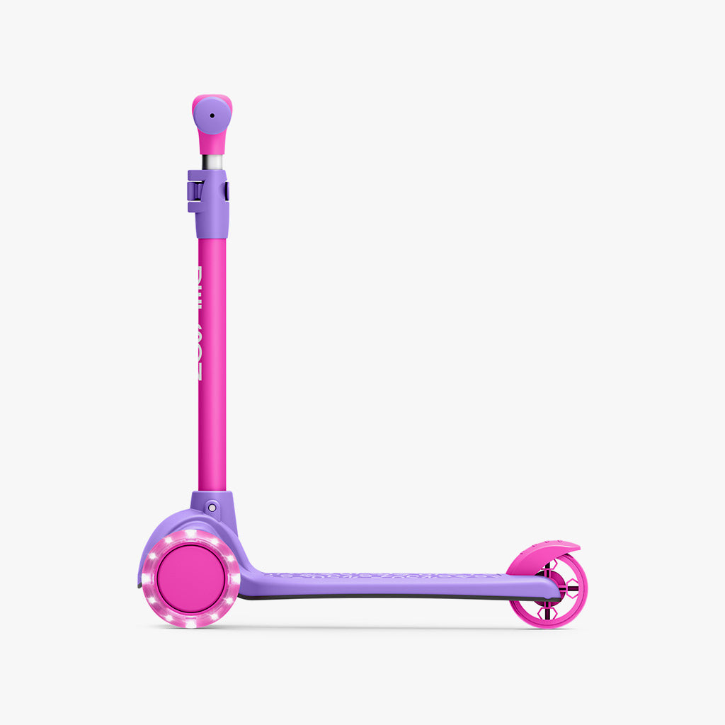 pink gem kick scooter facing left