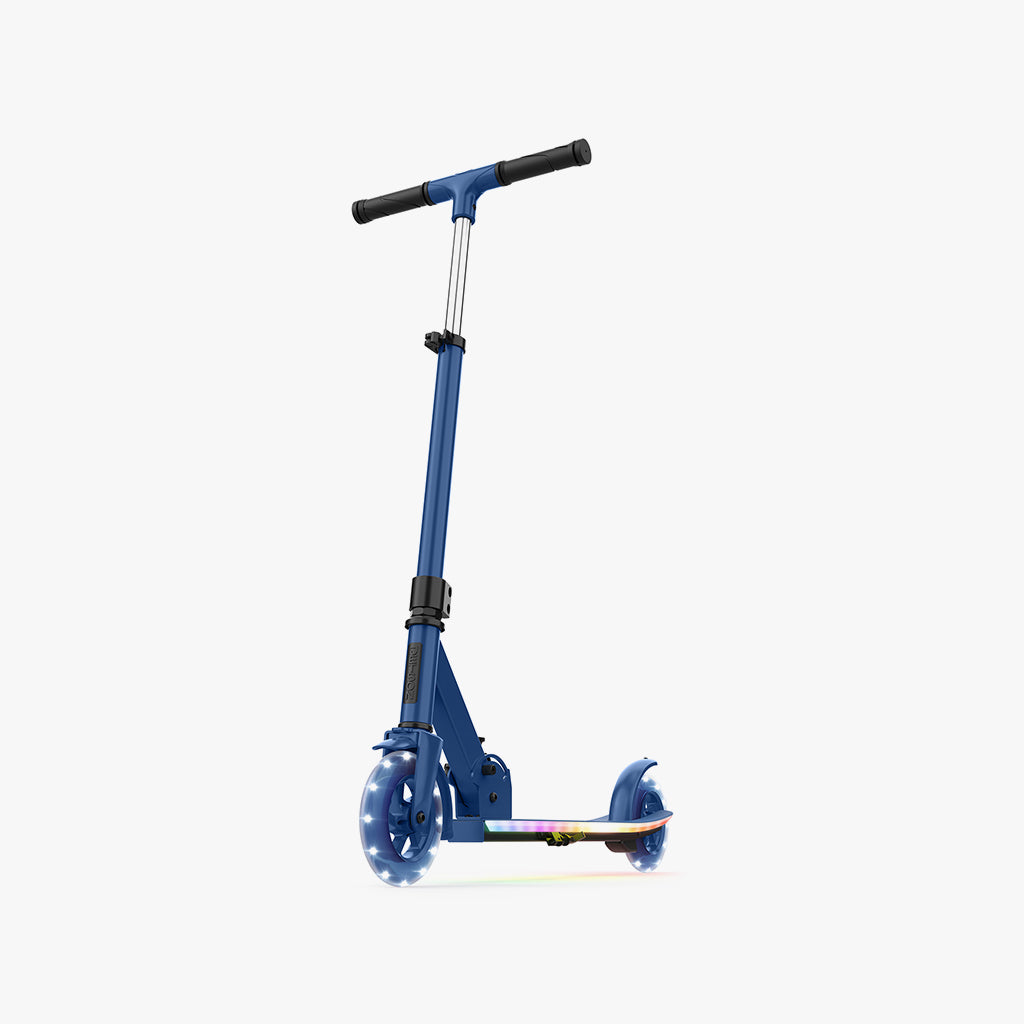 blue highlight scooter facing forward