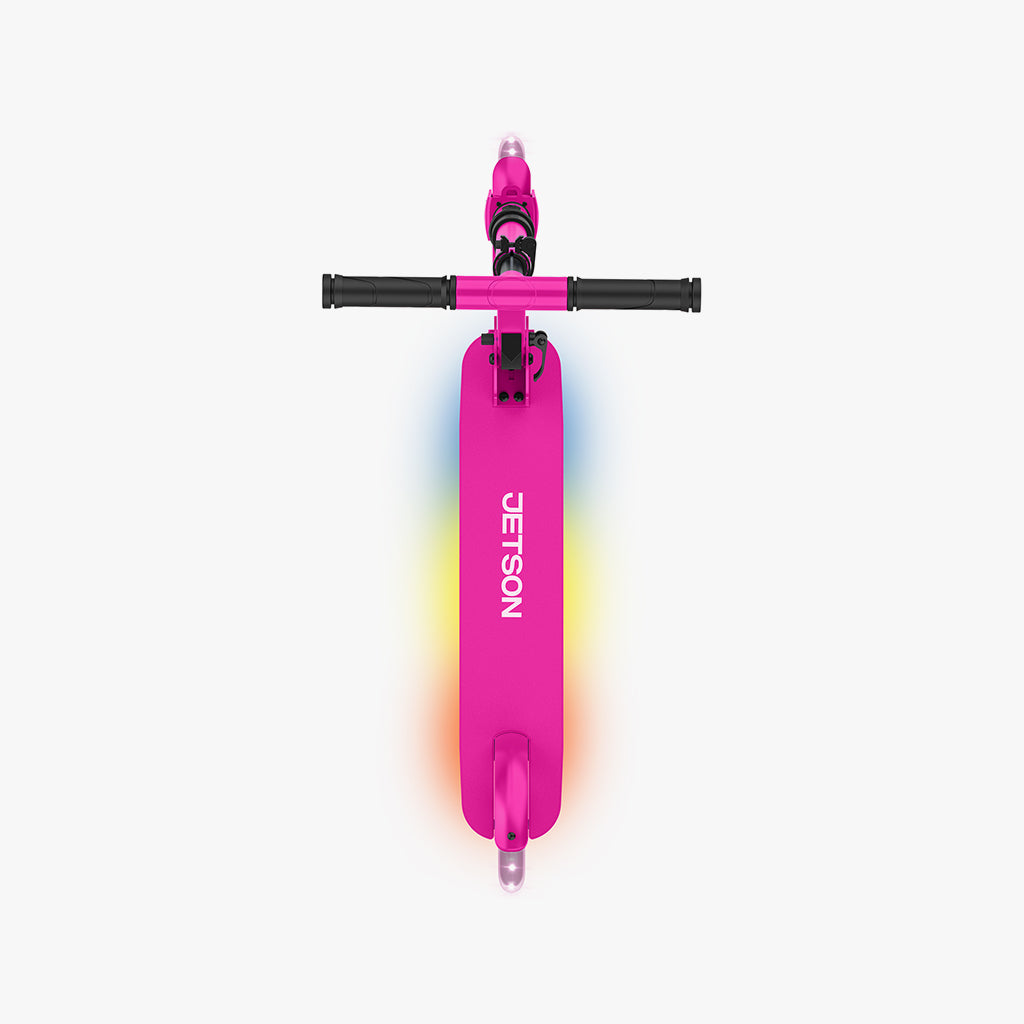 pink highlight scooter aerial view