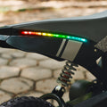 close up of led lights on horizon dirt bike