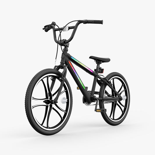 light rider 20 bmx style bike on an angle to  the left