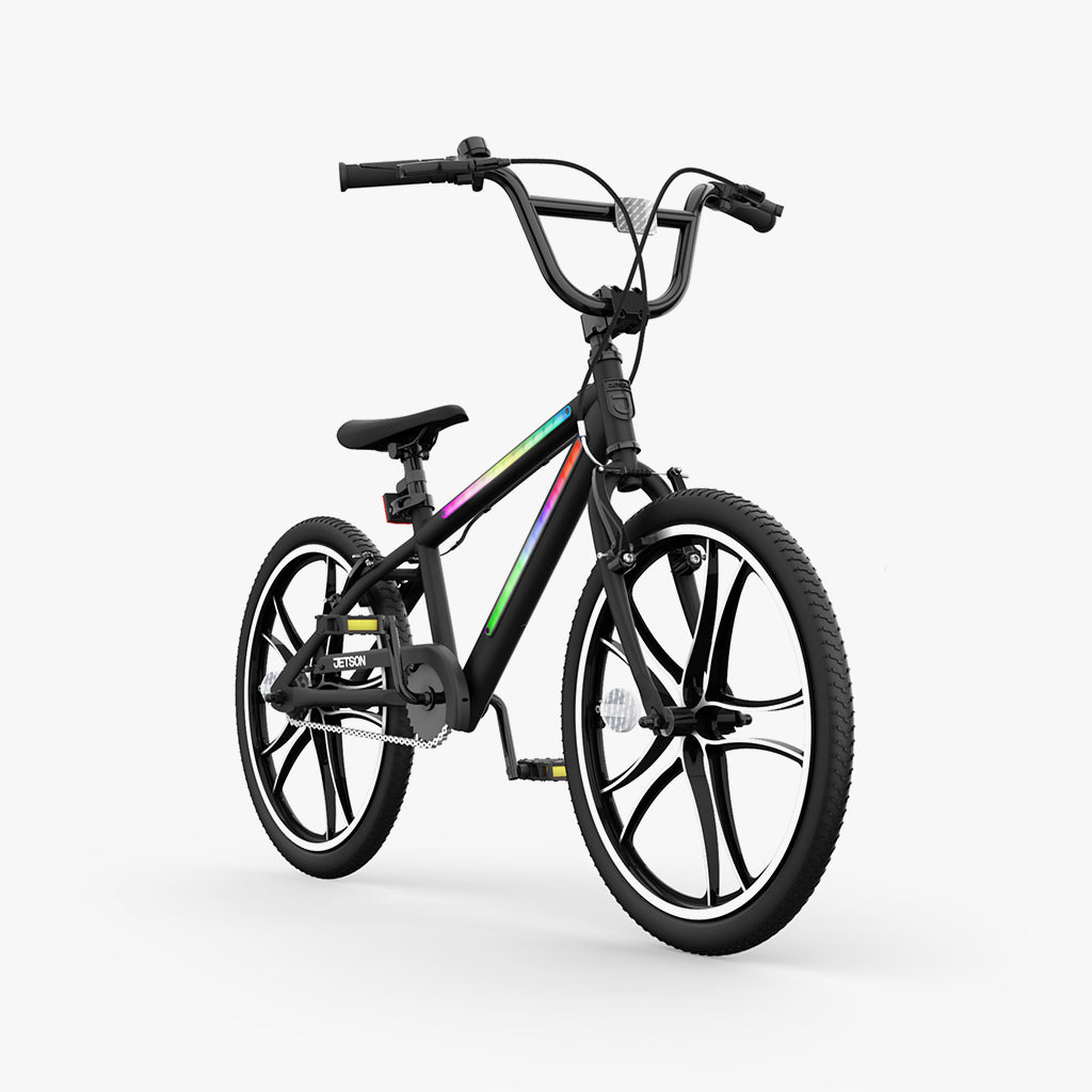 light rider 20 bmx style bike facing forward on an angle to the right