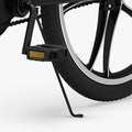 close up of pedal and kickstand on light rider 20 bmx style bike