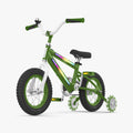green jetson light rider bike facing forward on a diagonal