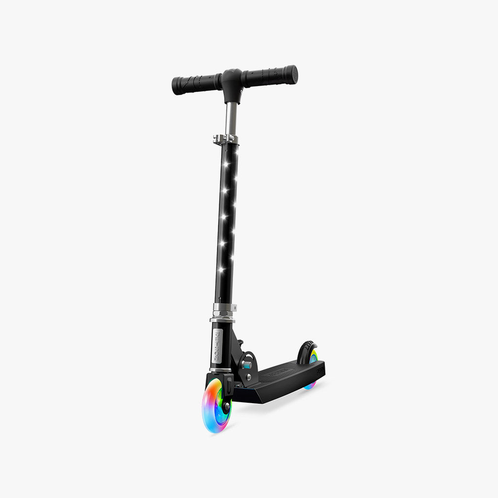 front view of black moonbeam kick scooter