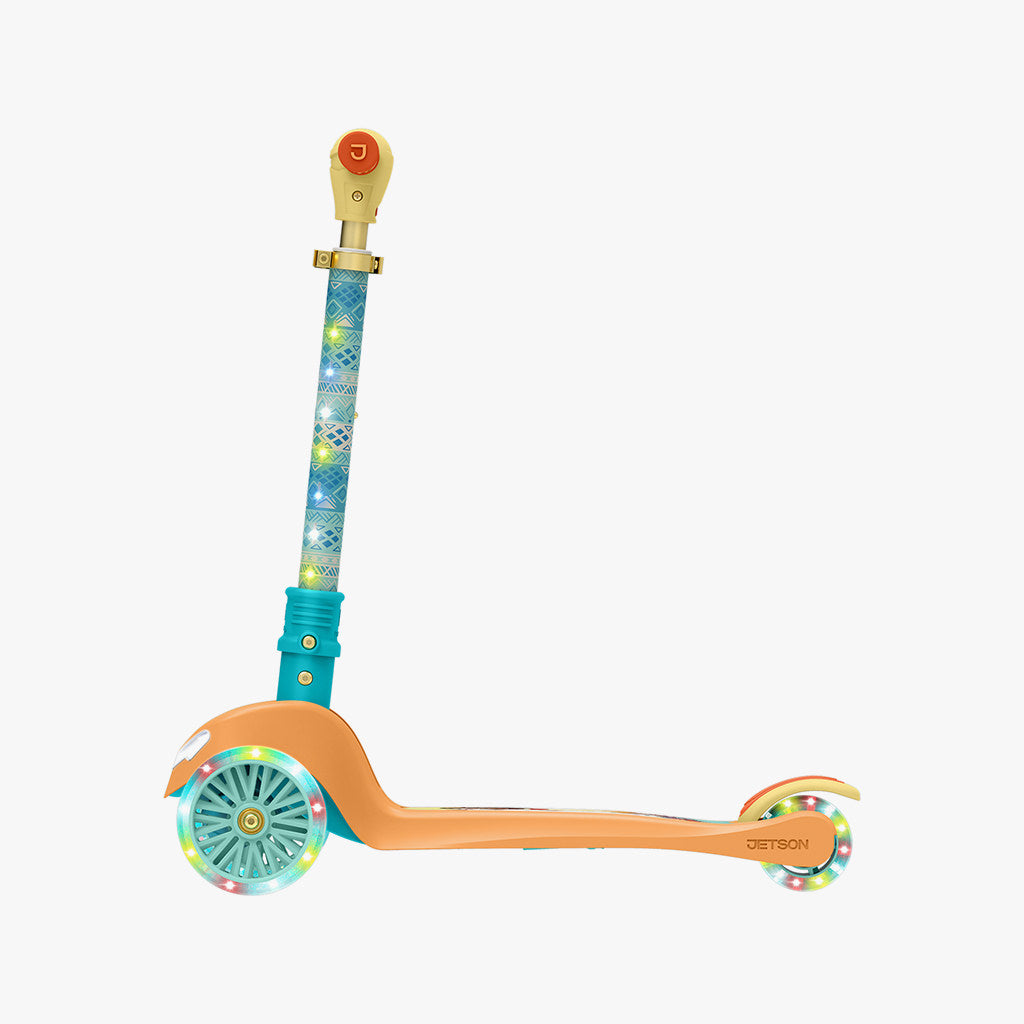 moana light up kick scooter facing to the left