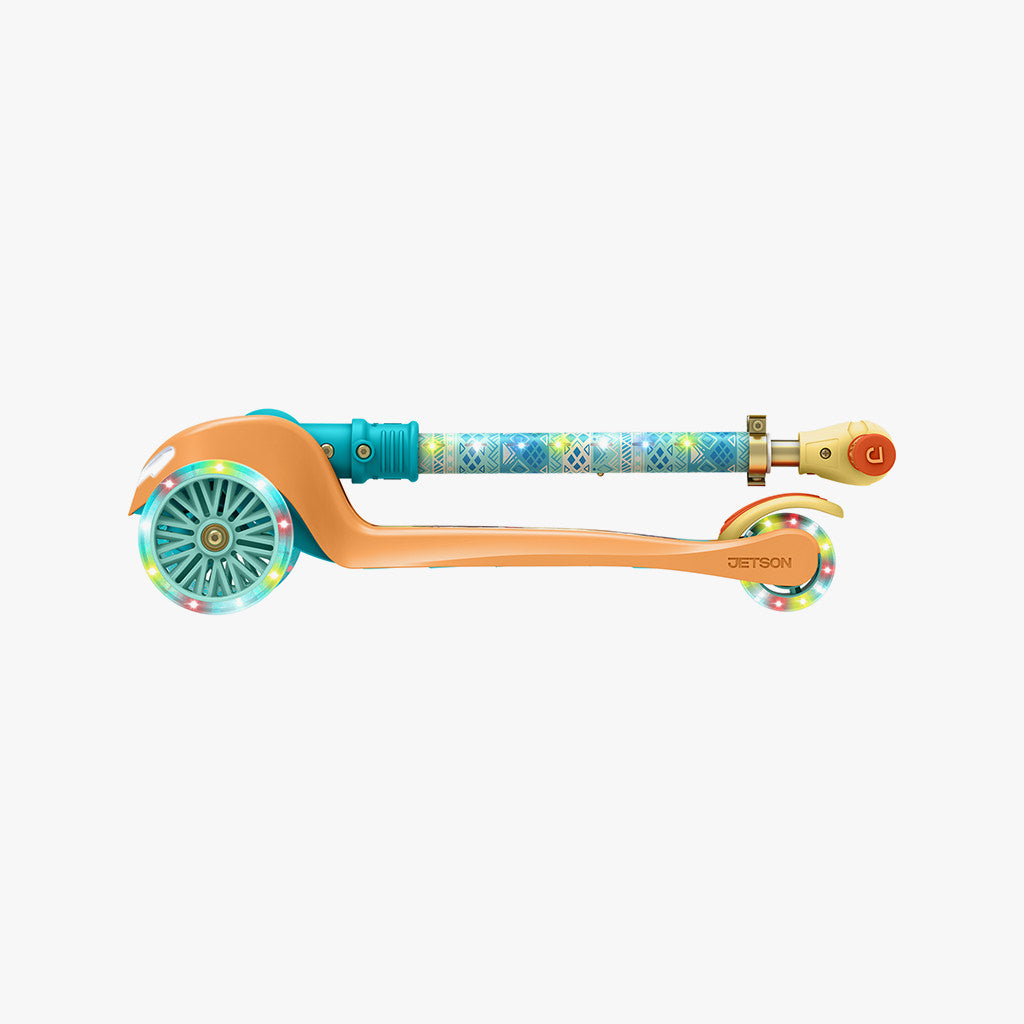 moana light up kick scooter folded in half