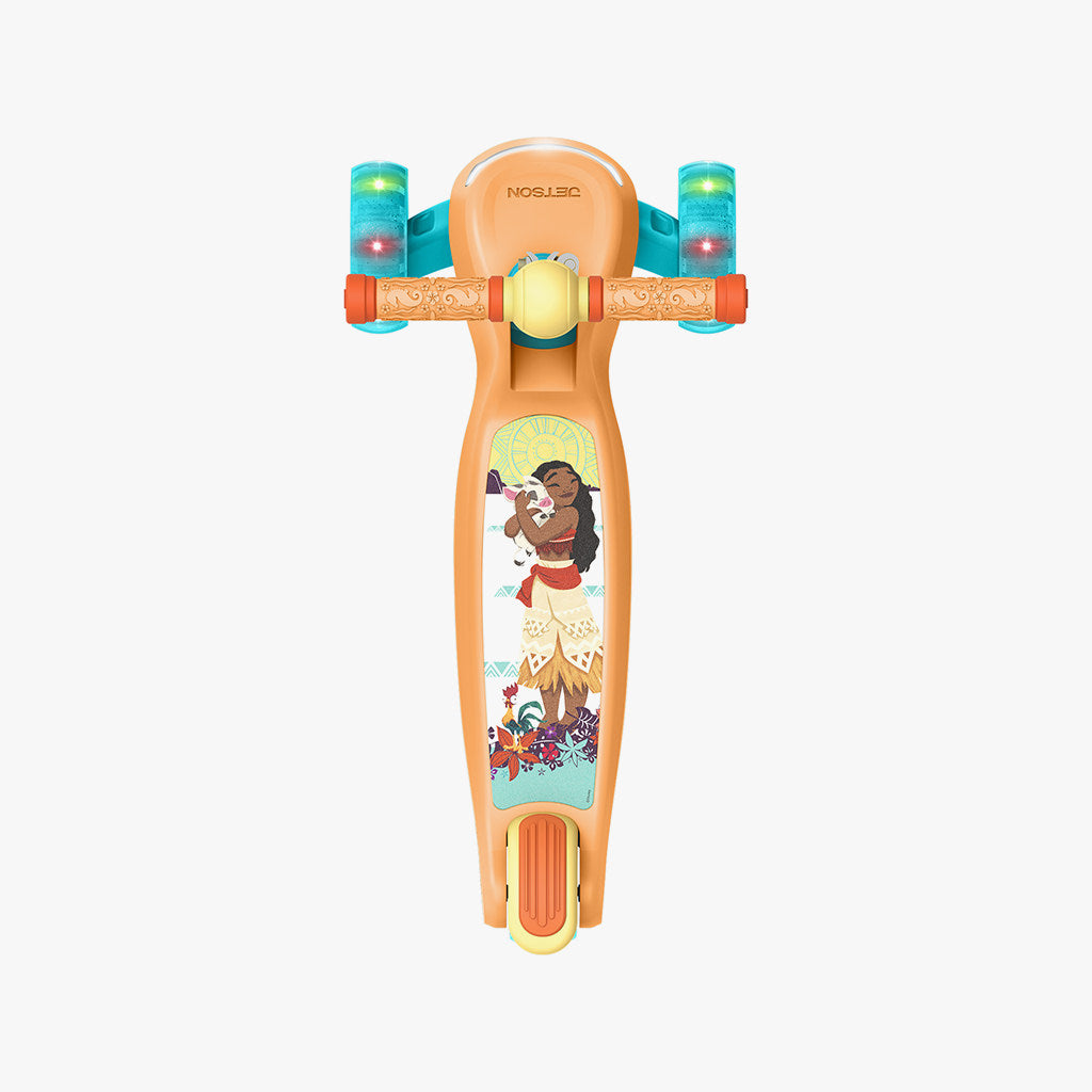 moana and characters on the scooter deck