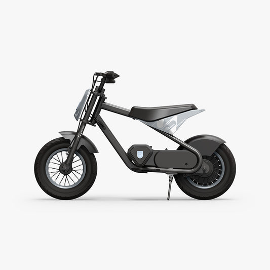 rio electric dirt bike facing left