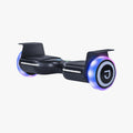 side profile of hoverboard with lit up wheels