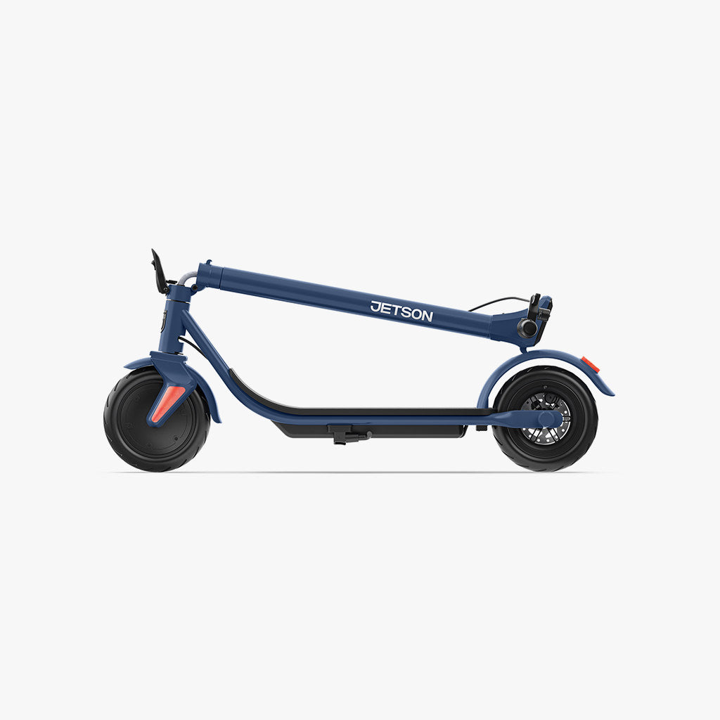 shield electric scooter folded in half