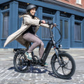 person riding venture e-bike