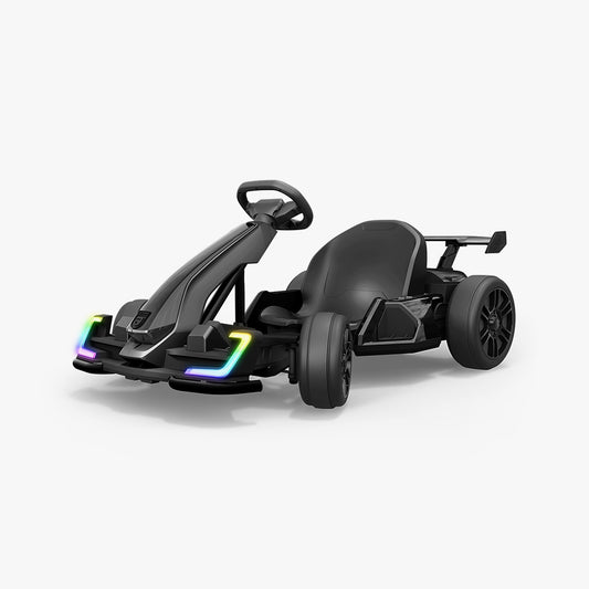 angled view of volt x go kart