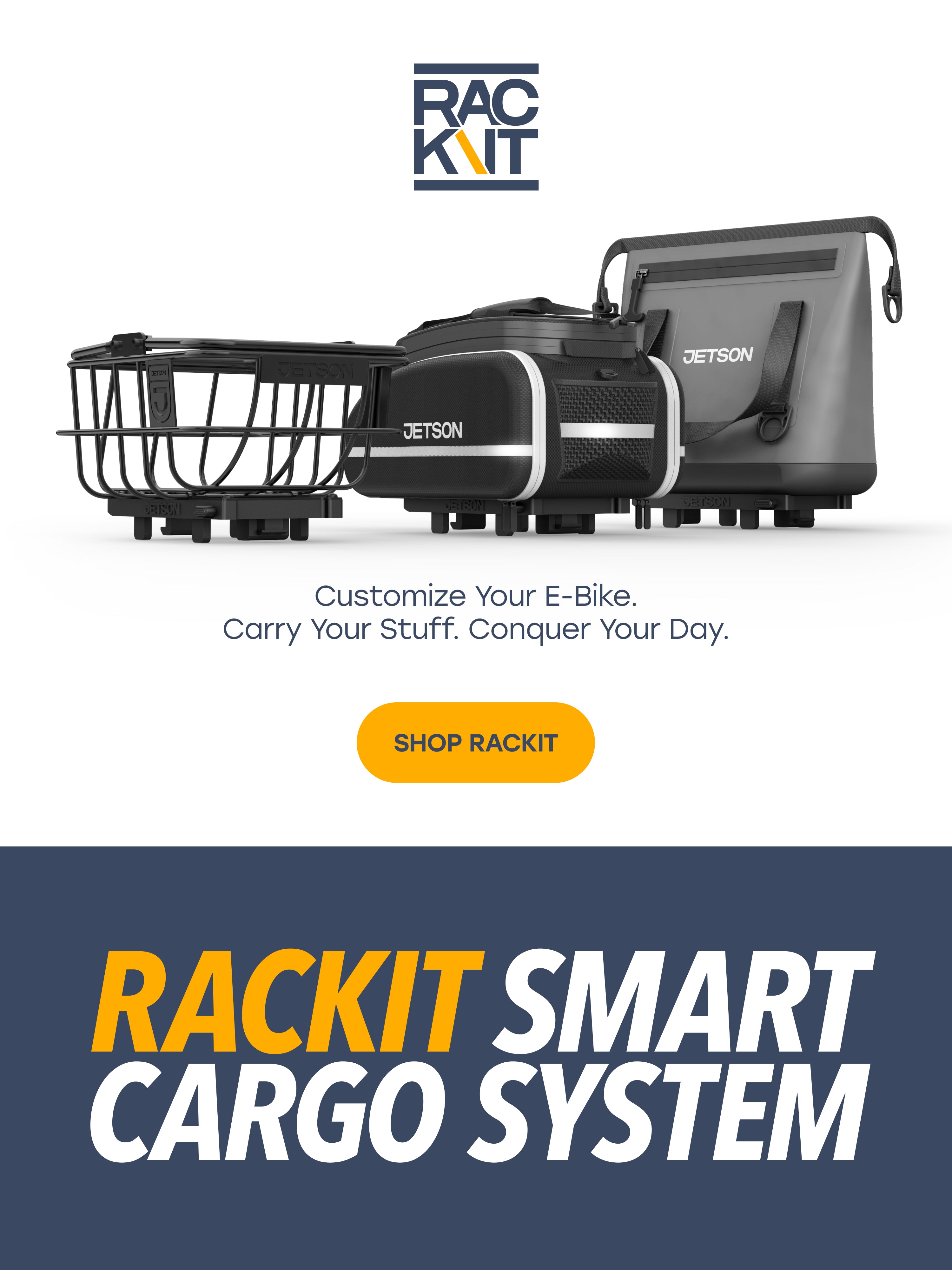 RackIt Smart Cargo System | E-Bike Innovation | Jetson Electric Bikes