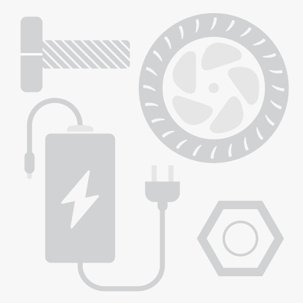 Gray icons of a battery, plug, wheel, and hexagon on a white background.