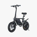 the Atlas e-bike angled to the left with the kickstand down 