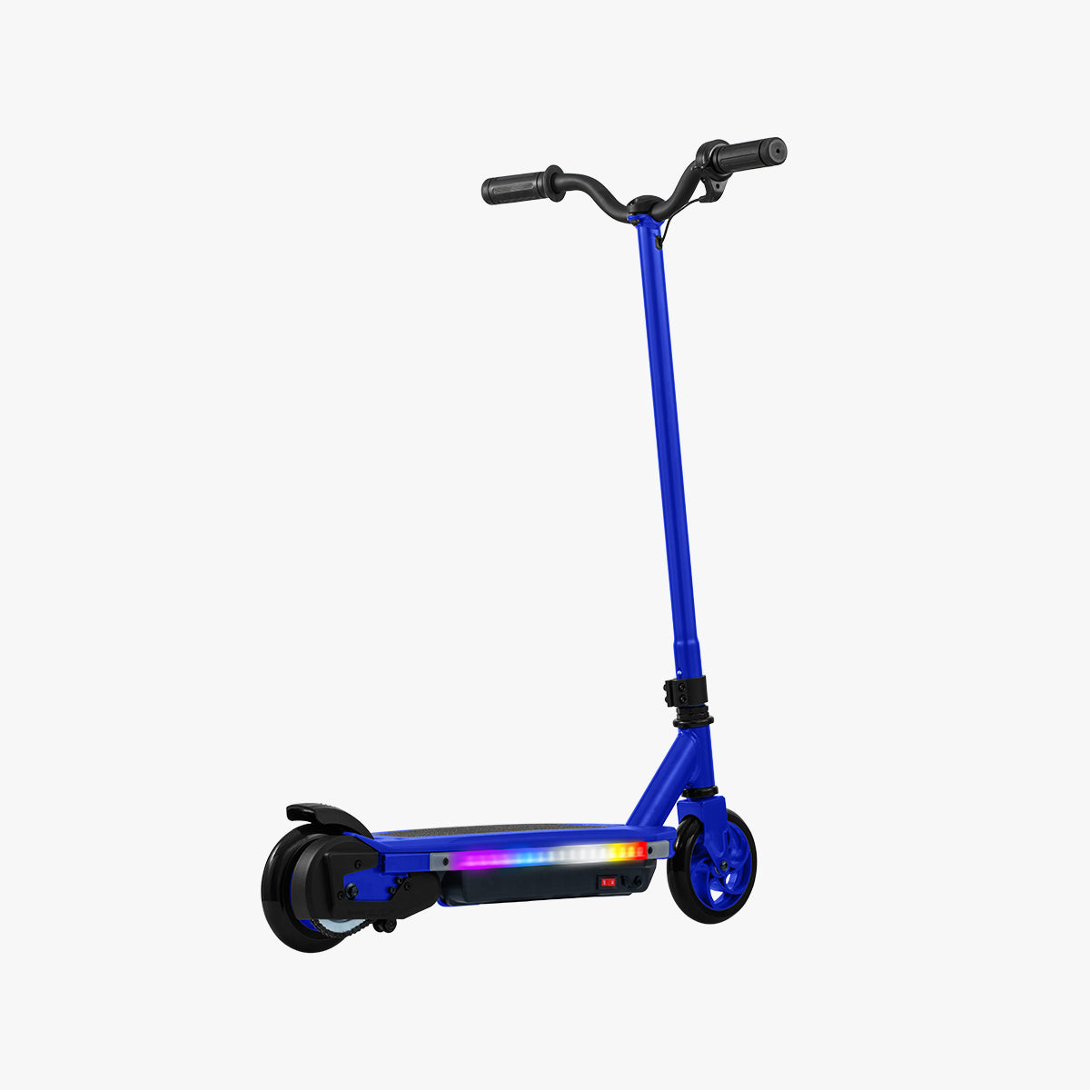 angled view of the blue echo x electric scooter