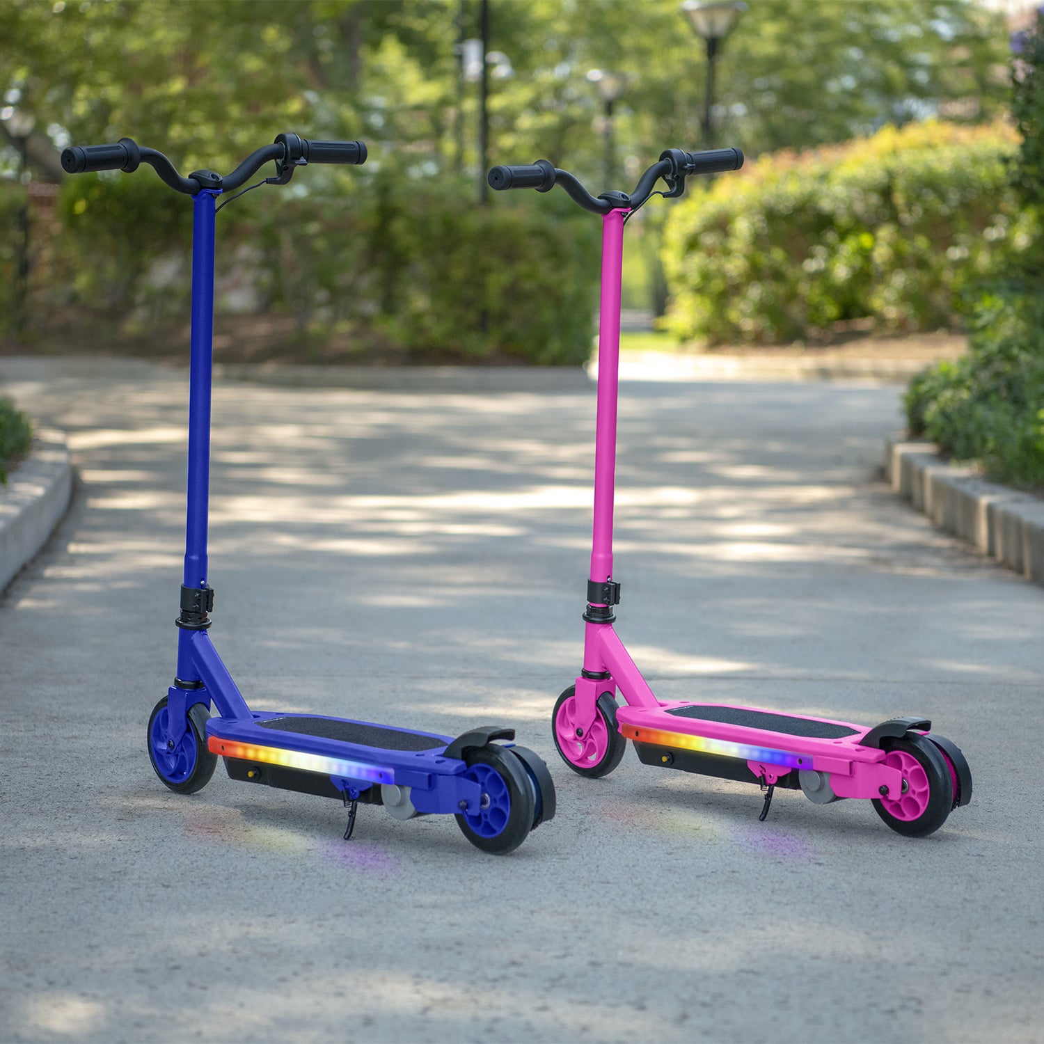 Electric ride deals on scooter pink