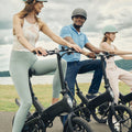 group of people on their Haze e-bikes