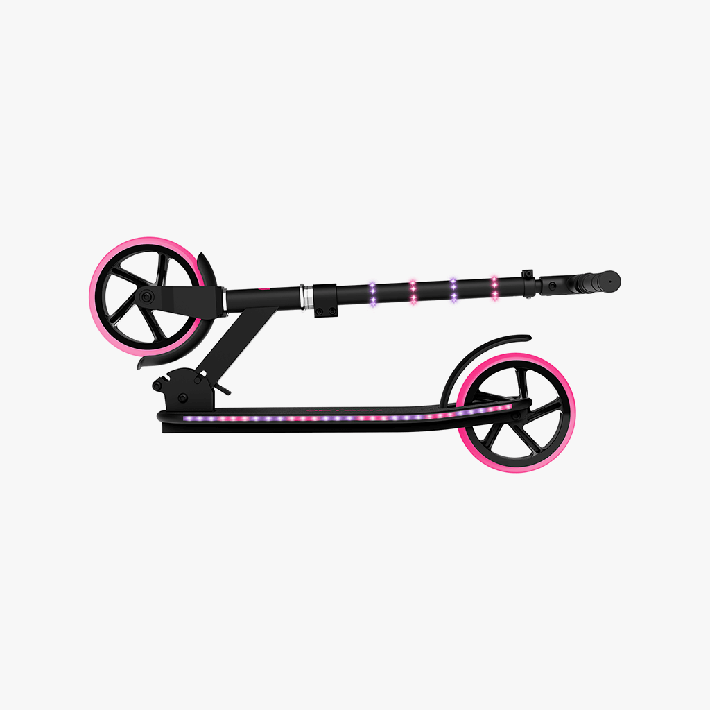 folded pink helix scooter