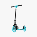 angled view of the blue hex scooter