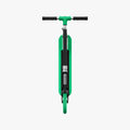 aerial view of the folded green hex scooter