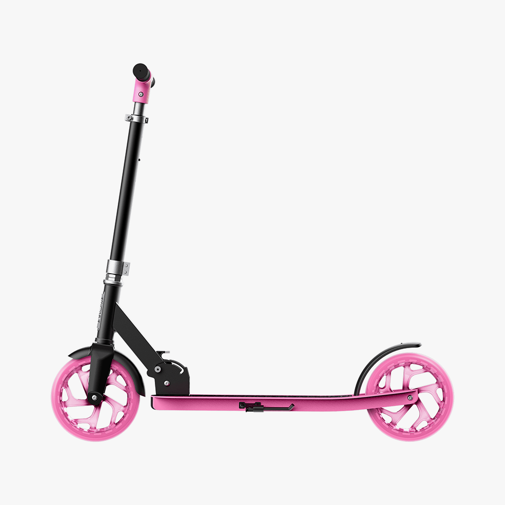 pink hex scooter facing left