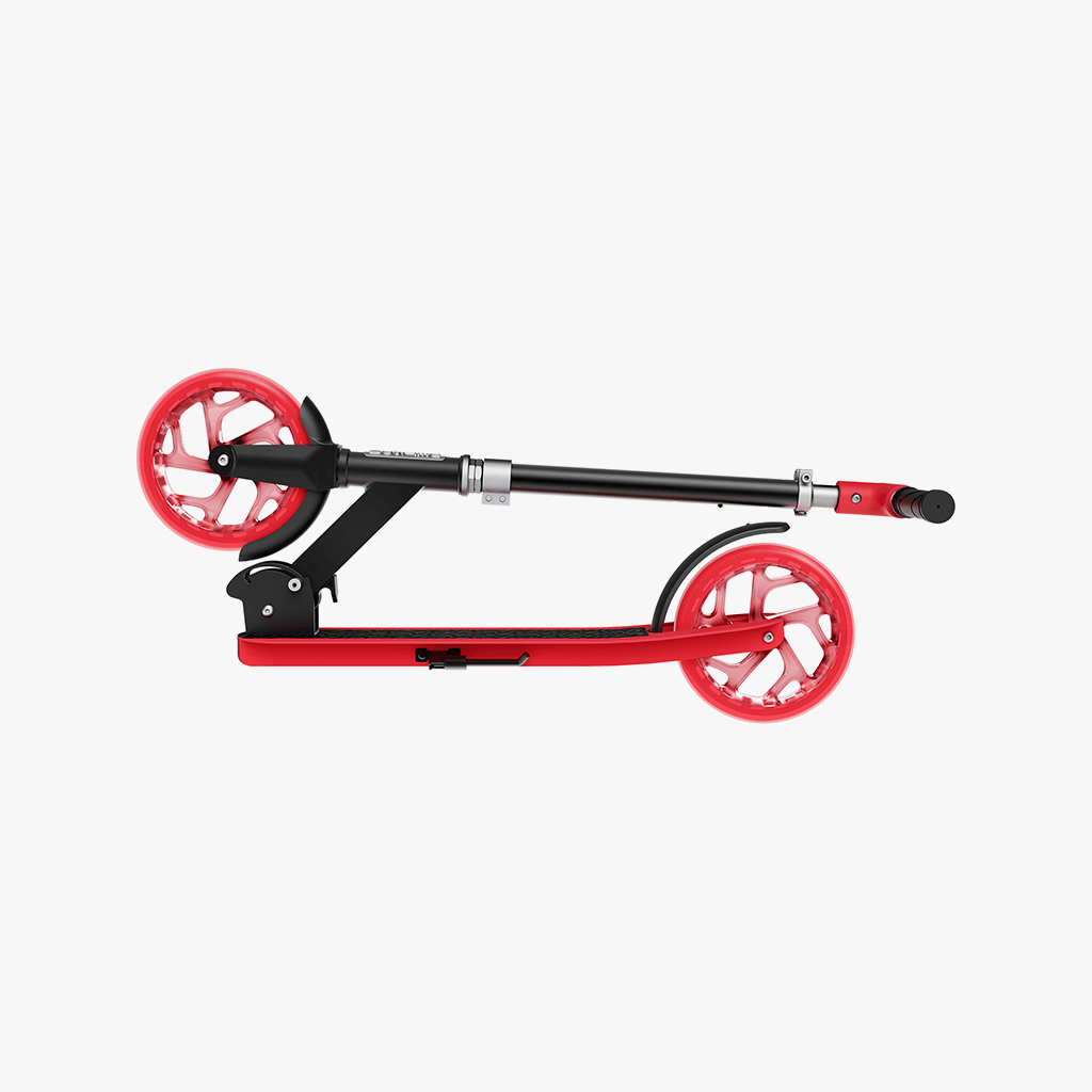 folded red hex scooter