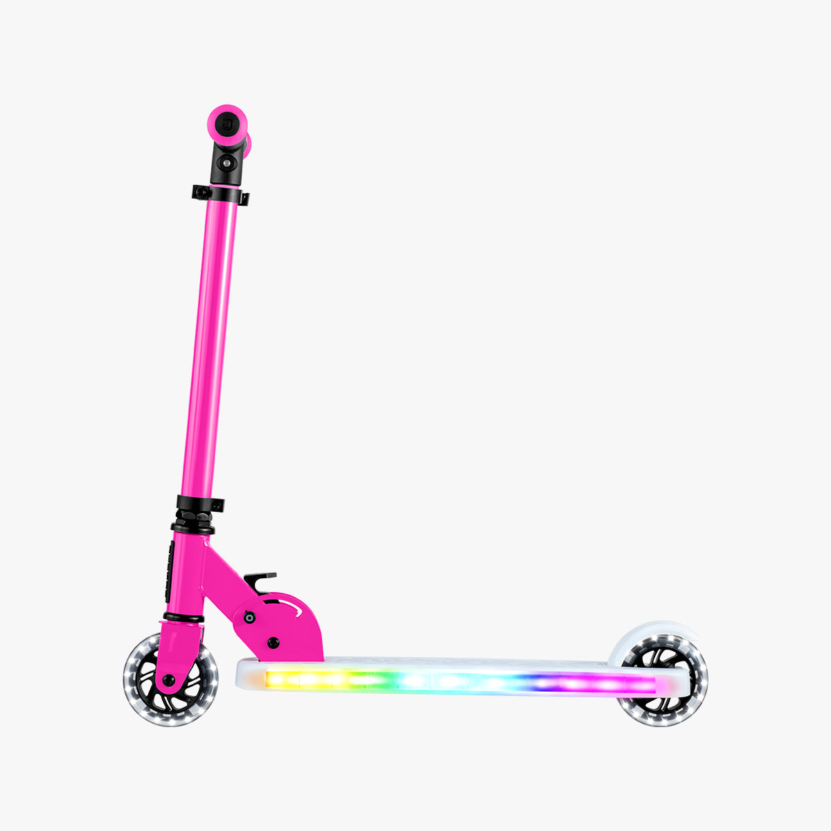 helio x kick scooter in pink facing left